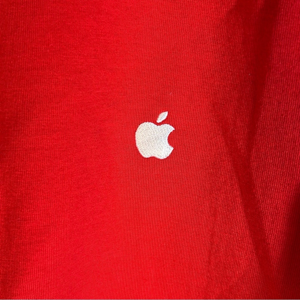 Apple Mens Size Xl Mac Computers Genius Red Quart… - image 7